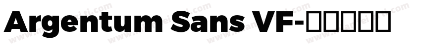 Argentum Sans VF字体转换